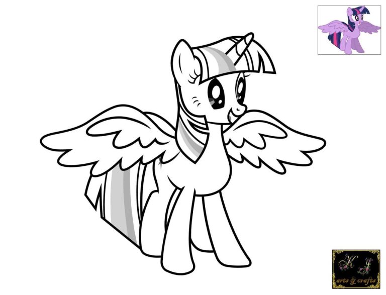 Twilight Sparkle My Little Pony Coloring Pages Printable