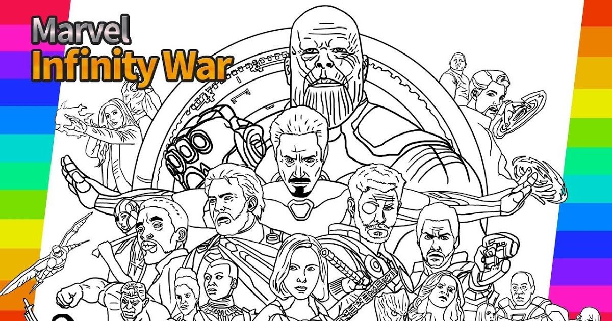 Free Printable Avengers Infinity War Coloring Pages Printable