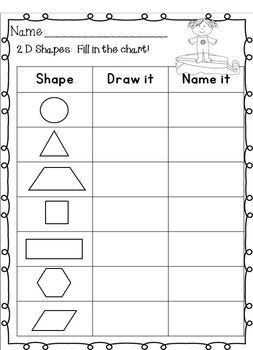 2d And 3d Shapes Worksheets For Grade 1 Pdf