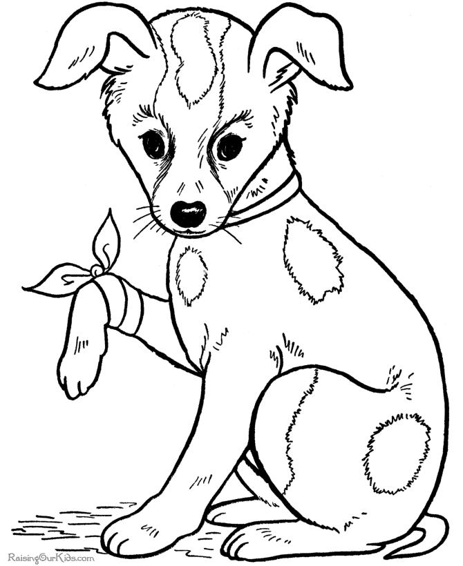 Free Dog Coloring Pages For Kids
