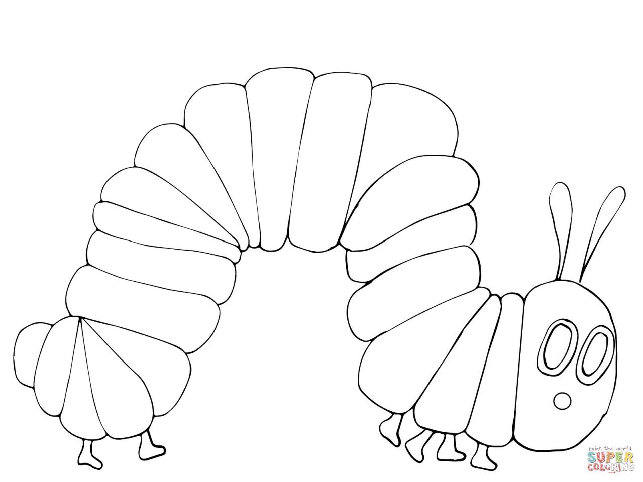 Printable The Very Hungry Caterpillar Coloring Pages
