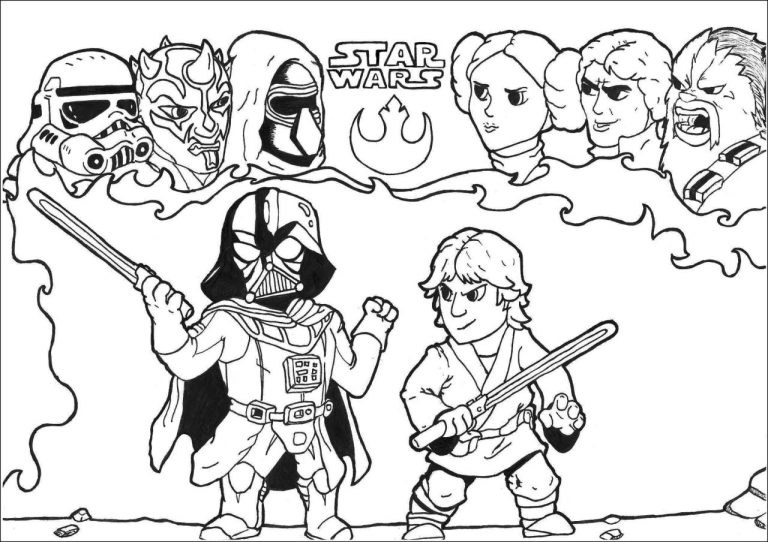 Printable Easy Star Wars Coloring Pages