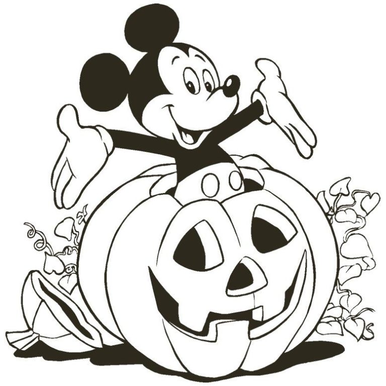 Free Printable Halloween Coloring Pages Disney