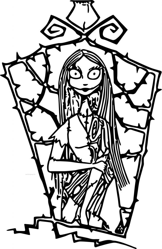 Free Printable Coloring Sheet Halloween Nightmare Before Christmas Coloring Pages