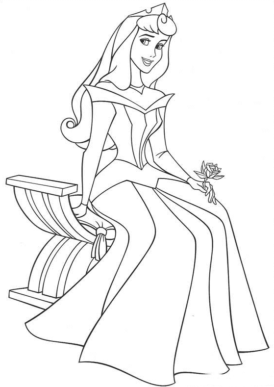 Aurora Sleeping Beauty Disney Princess Coloring Pages