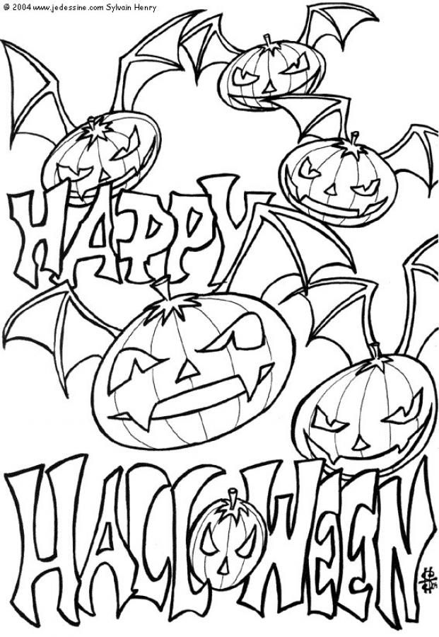 Free Printable Full Size Childrens Halloween Free Printable Full Size Scary Halloween Coloring Pages
