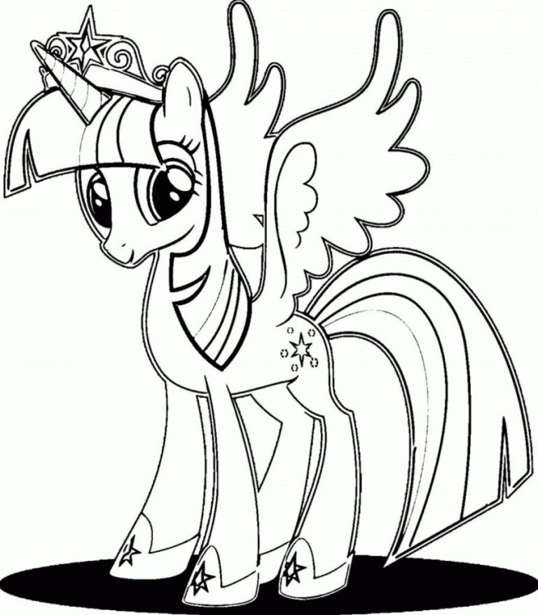 Real Alicorn Twilight Sparkle My Little Pony Equestria Girls Coloring Pages
