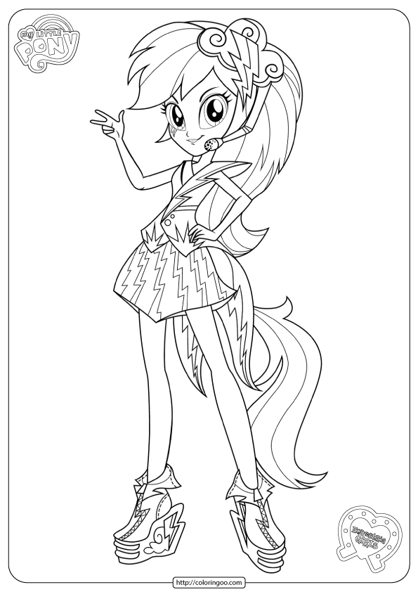 Coloring Book My Little Pony Equestria Girls Coloring Pages