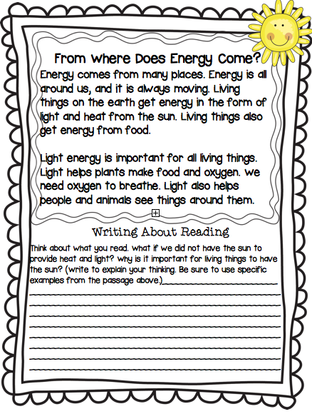 4th Grade Energy Unit
