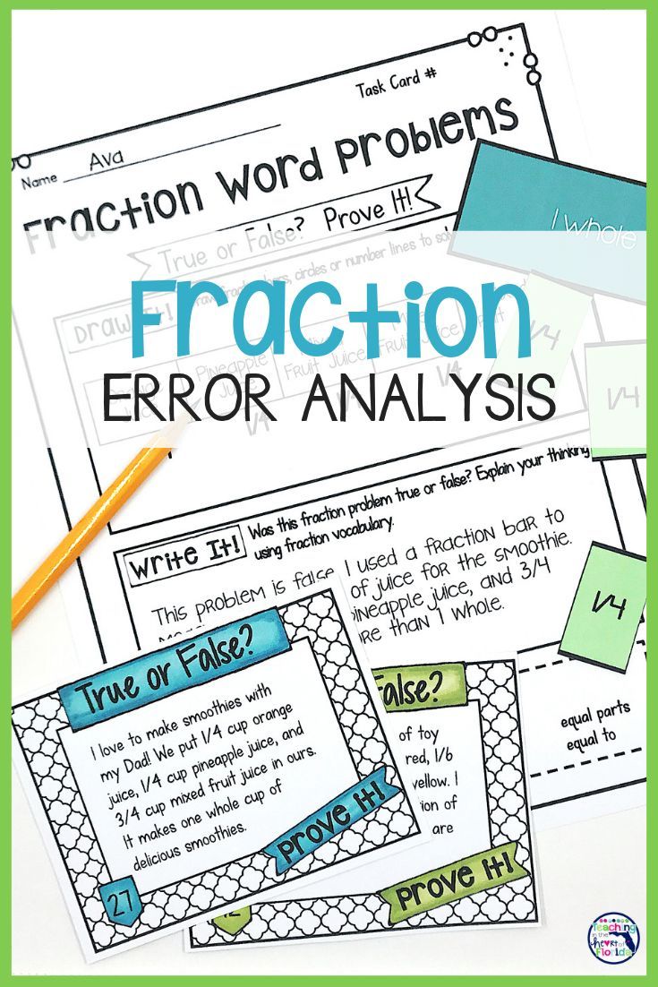 4th Grade Word Problems Fractions