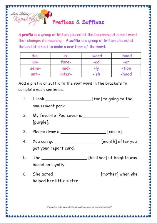 3rd Grade English Grammar Worksheets Pdf
