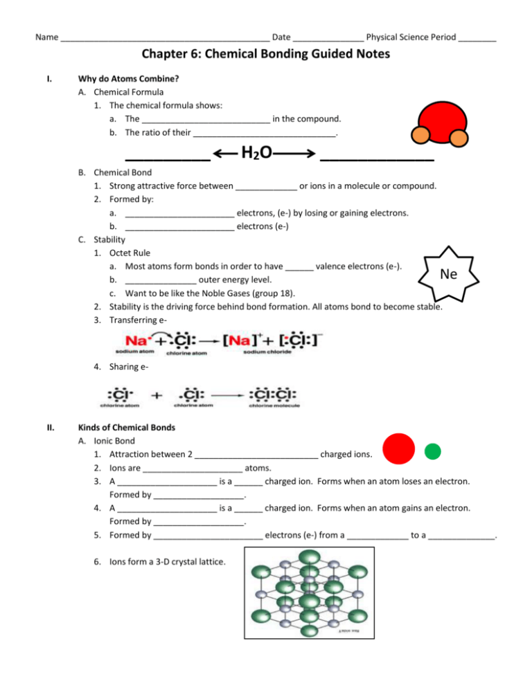 Overview Chemical Bonds Worksheet Answer Key Chapter 18