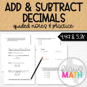 Adding And Subtracting Decimals Word Problems Grade 4