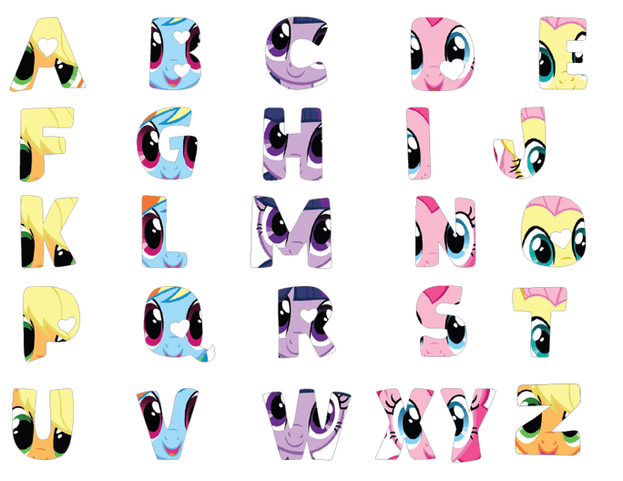 My Little Pony Alphabet Printables Free