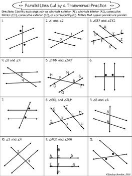 Angle Pair Relationships Geometry Worksheet