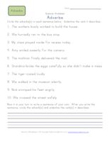 Verbs And Adverbs Worksheet For Grade 2