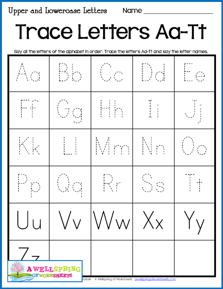 Alphabet Letters Upper And Lowercase