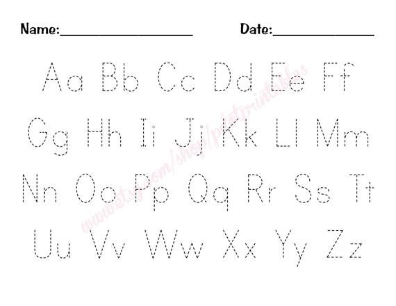 Alphabet Worksheets For Preschoolers Pdf