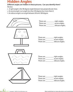 Identifying Angles Geometry Worksheet