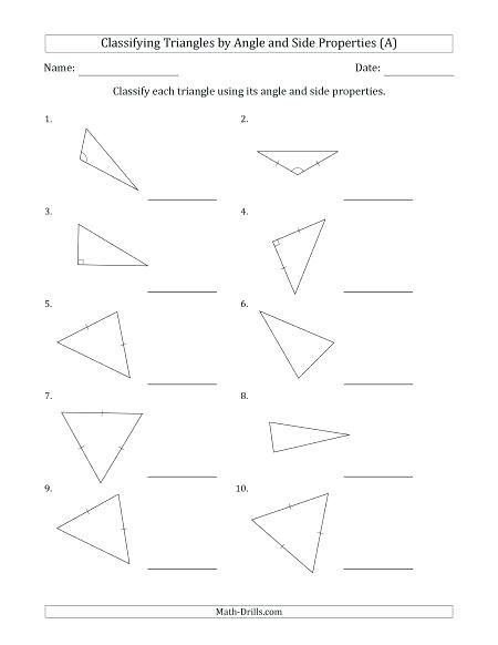 Angles Geometry Worksheet Pdf
