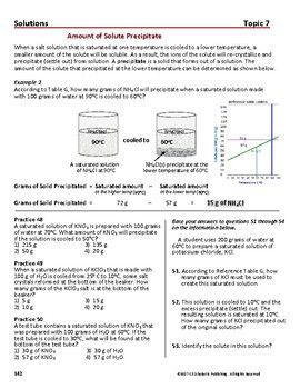 Chemistry Solubility Curves Worksheet Answers