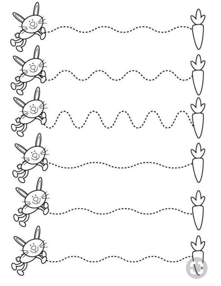 Tracing Lines Worksheets For 3 Year Old Free Printable
