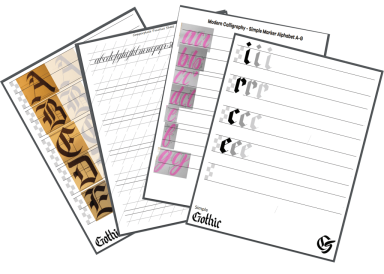 Modern Calligraphy Worksheets Pdf Free