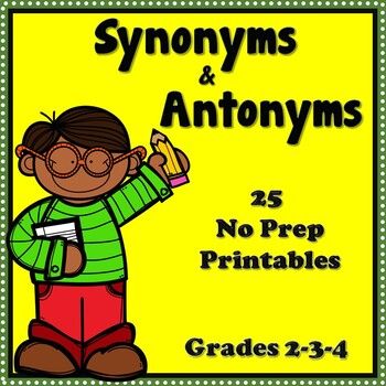 6th Grade Synonyms And Antonyms