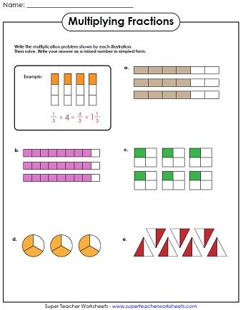 5th Grade Math Worksheets Multiplying And Dividing Fractions