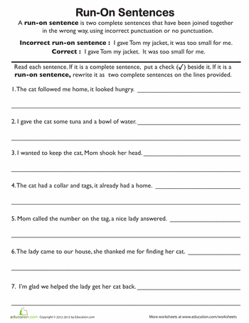 5th Grade Grammar Correction Worksheets