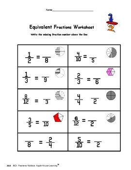 5th Grade Math Worksheets Equivalent Fractions