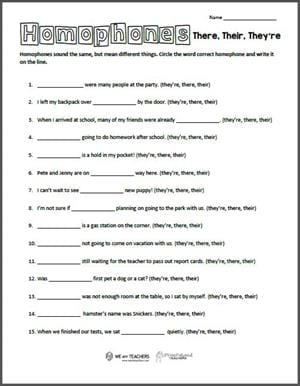 6th Grade Language Arts Worksheets Printable Free