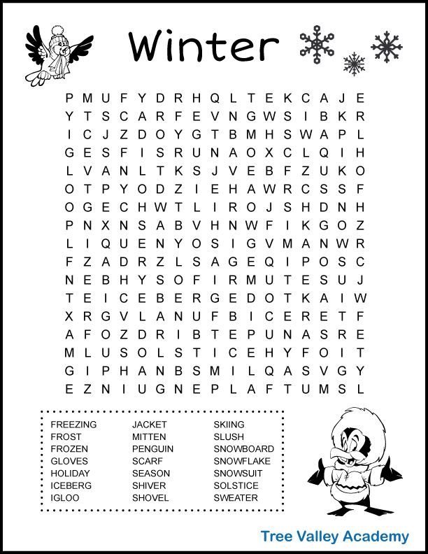5th Grade Free Printable Word Searches