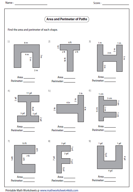6th Grade Area And Perimeter Worksheets With Answers Pdf