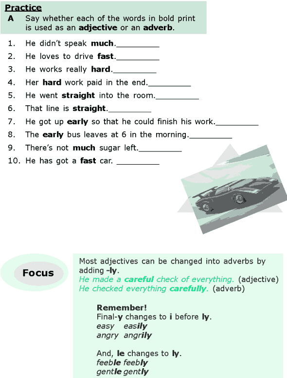 6th Grade Worksheets On Adverbs For Grade 6