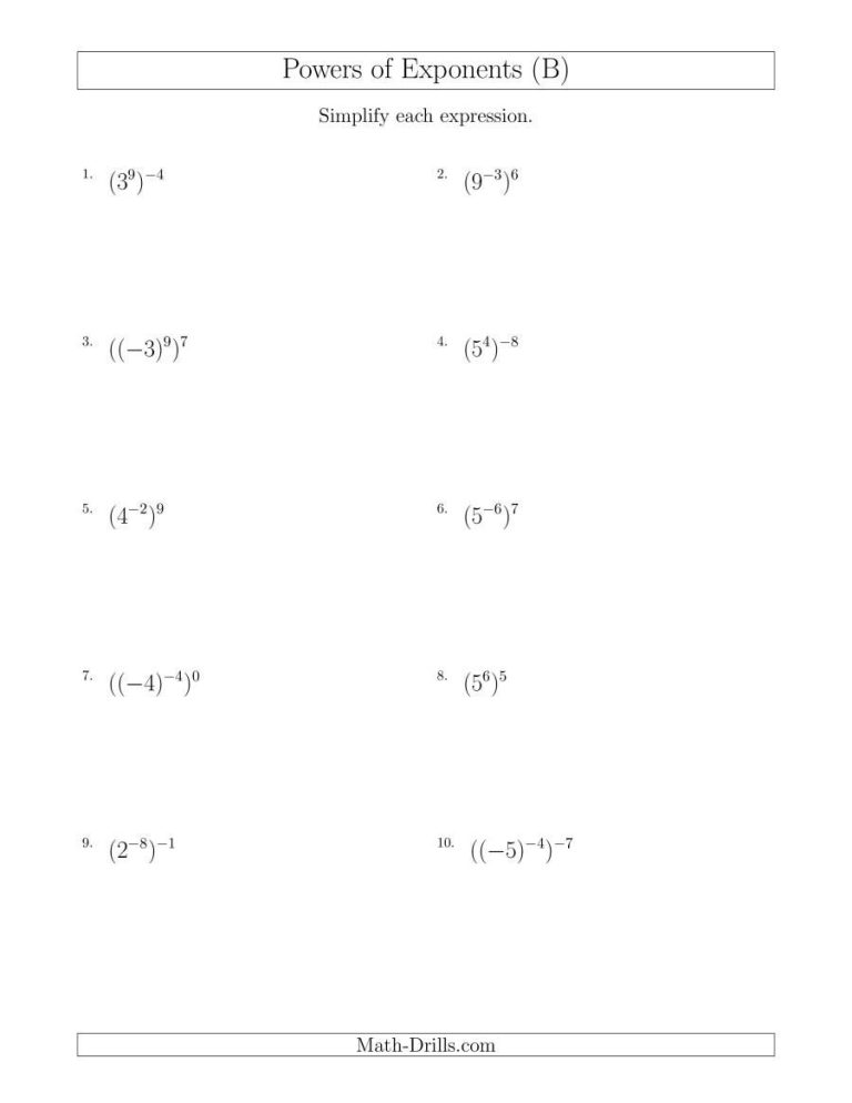 7th Grade Printable Math Worksheets