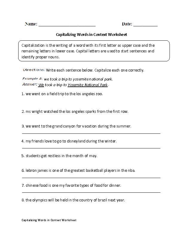 7th Grade Conjunctions Worksheets For Grade 7