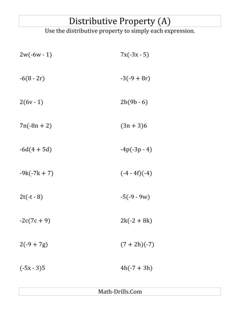 8th Grade Math Worksheets Answers