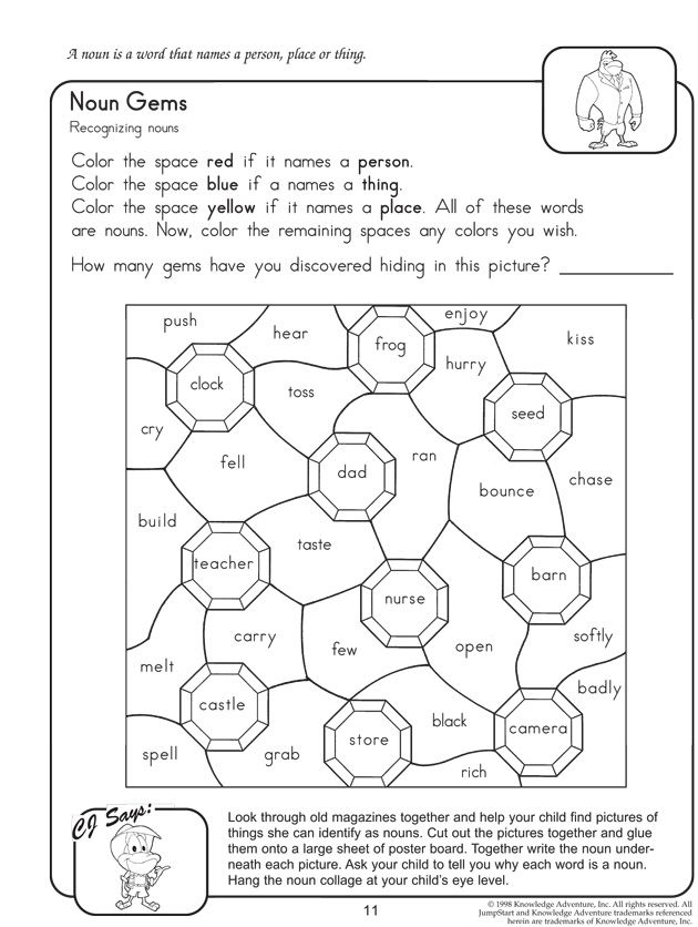 5th Grade Nouns Worksheets Free