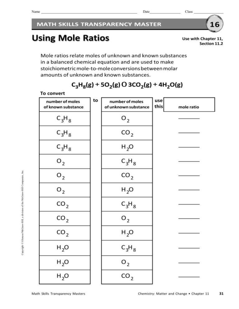 Teaching Transparency Worksheet Answers Chapter 9