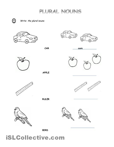 Preschool Singular And Plural Worksheets For Kindergarten