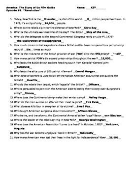 America The Story Of Us Worksheets Answers