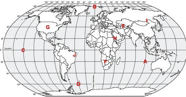 Latitude And Longitude Worksheets 6th Grade Answer Key