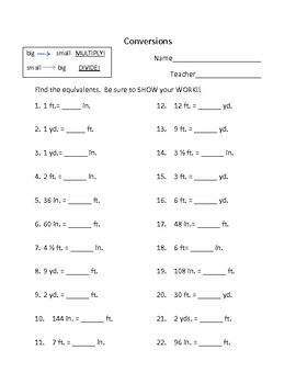 Grade 9 Metric Conversion Worksheet 1 Answer Key Pdf