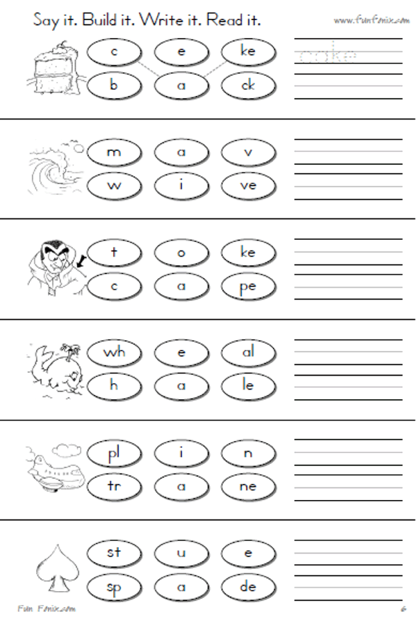 Magic E Worksheets Free