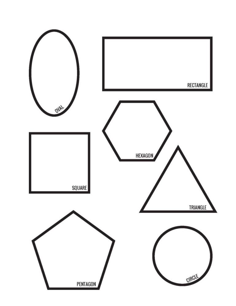 Pre K Shapes Worksheets Pdf