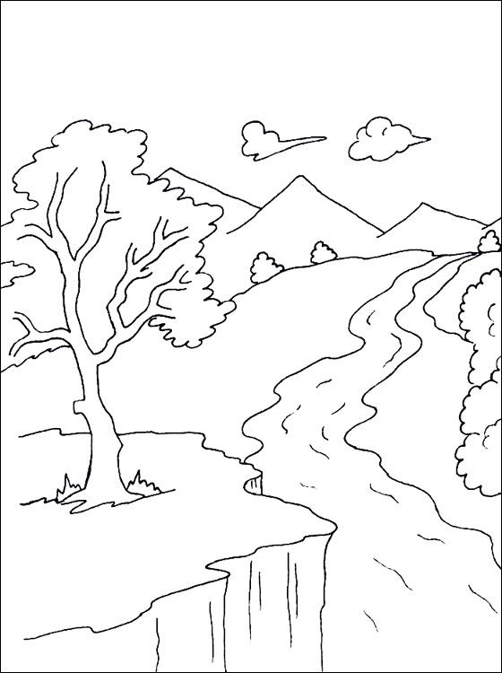 Nature Coloring Worksheets For Kids