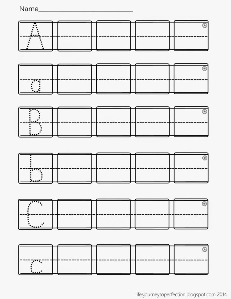 Abc Handwriting Practice Printables