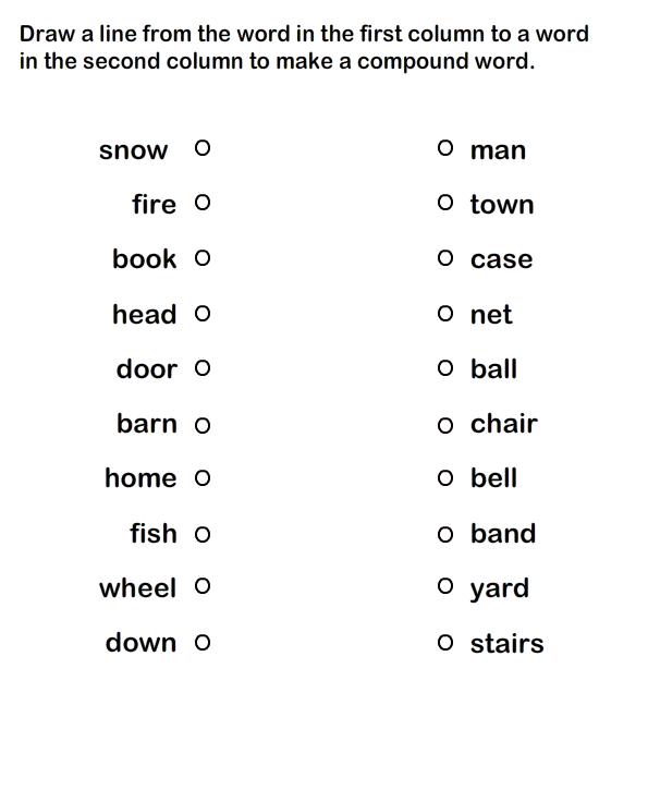 Compound Nouns Worksheet For Grade 3