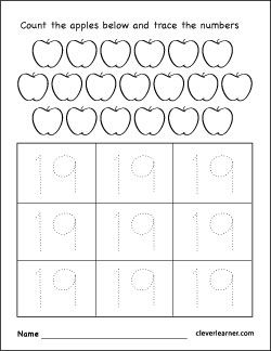 Preschool Worksheets Numbers